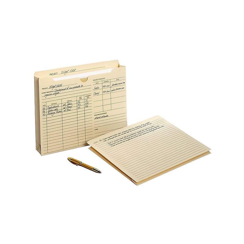 Staples 486083 Manila Reinf Pre-Printed Jackets LTR 2-Inch Expansion 50/BX - Image 3